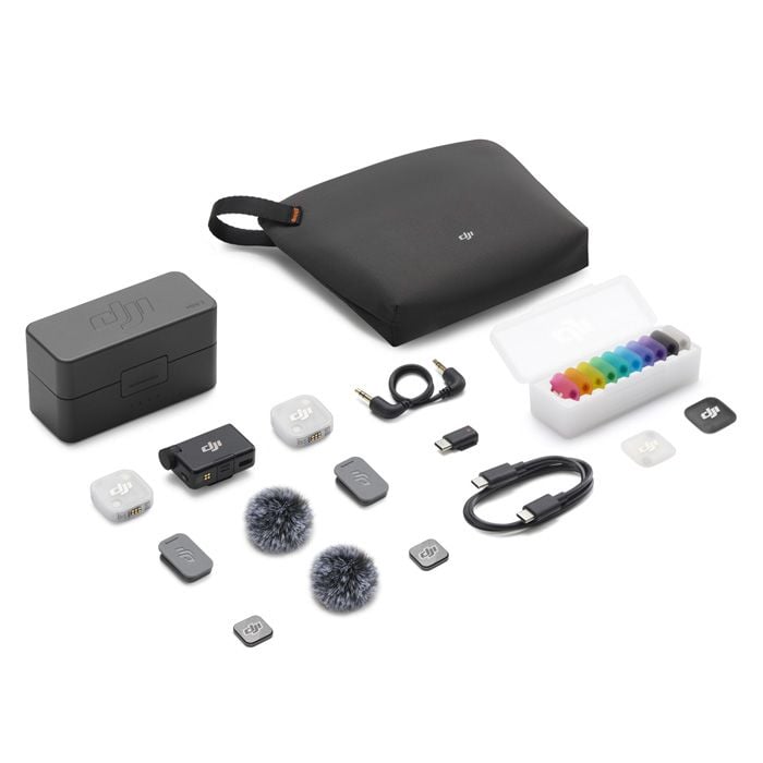 ميكروفون DJI Mic Mini 2 اللاسلكي - مرسلان ومستقبل وعلبة شحن