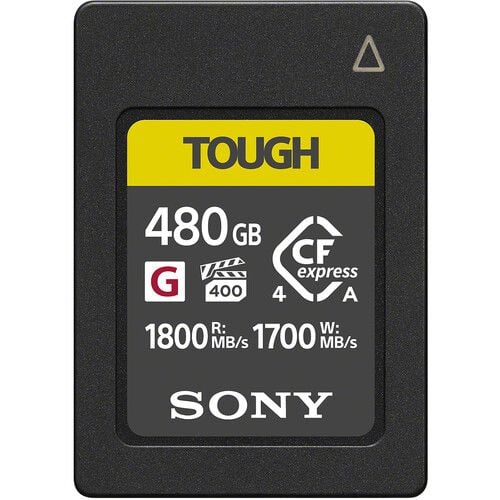 بطاقة ذاكرة Sony CEA-G480T CFexpress 4.0 Type A TOUGH - 480 جيجابايت