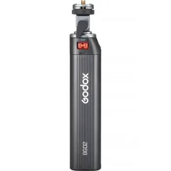 مقبض بطارية Godox، رأس قابل للإمالة بزاوية 160 درجة، سعة 95 واط في الساعة، أسود، BG02
