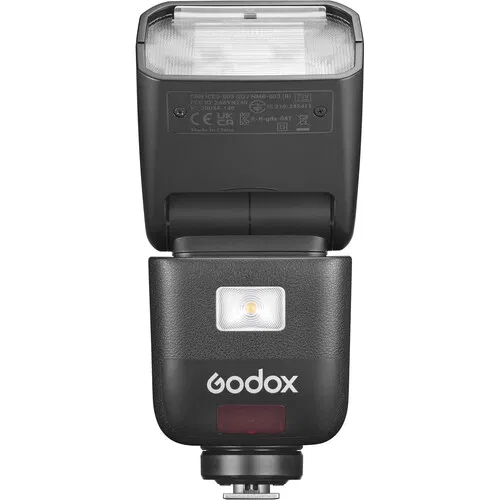 فلاش Godox Ving TTL المثبت على الكاميرا لكاميرات Canon، أسود، V480C