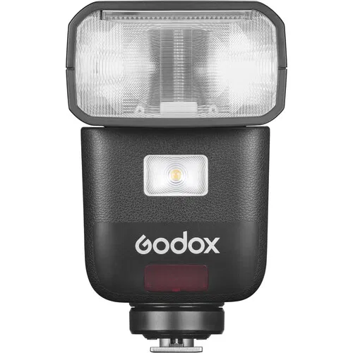 فلاش Godox Ving TTL المثبت على الكاميرا لكاميرات Canon، أسود، V480C