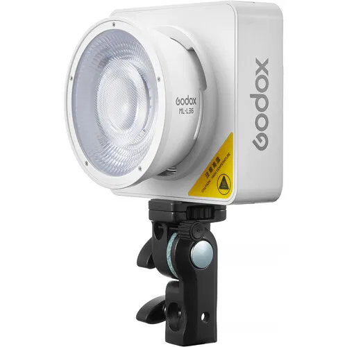مجموعة إضاءة LED محمولة Godox ML100R RGB  عدسة 36 درجة ومقبض بطارية