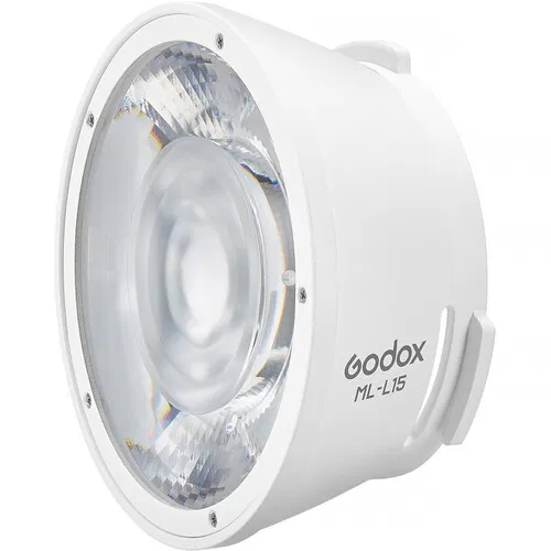 مجموعة إضاءة LED محمولة Godox ML100R RGB  عدسة 36 درجة ومقبض بطارية