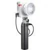 مجموعة إضاءة LED محمولة Godox ML100R RGB  عدسة 36 درجة ومقبض بطارية