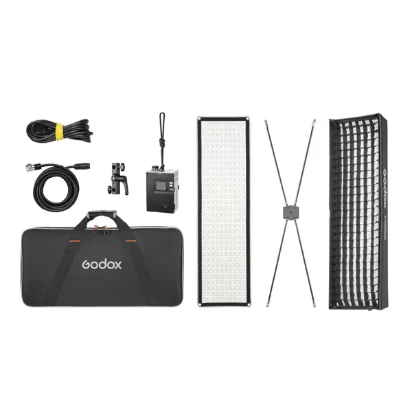 لوحة مصباح LED مرنة كاملة الألوان RGB من جودوكس، FL200SR-KIT1