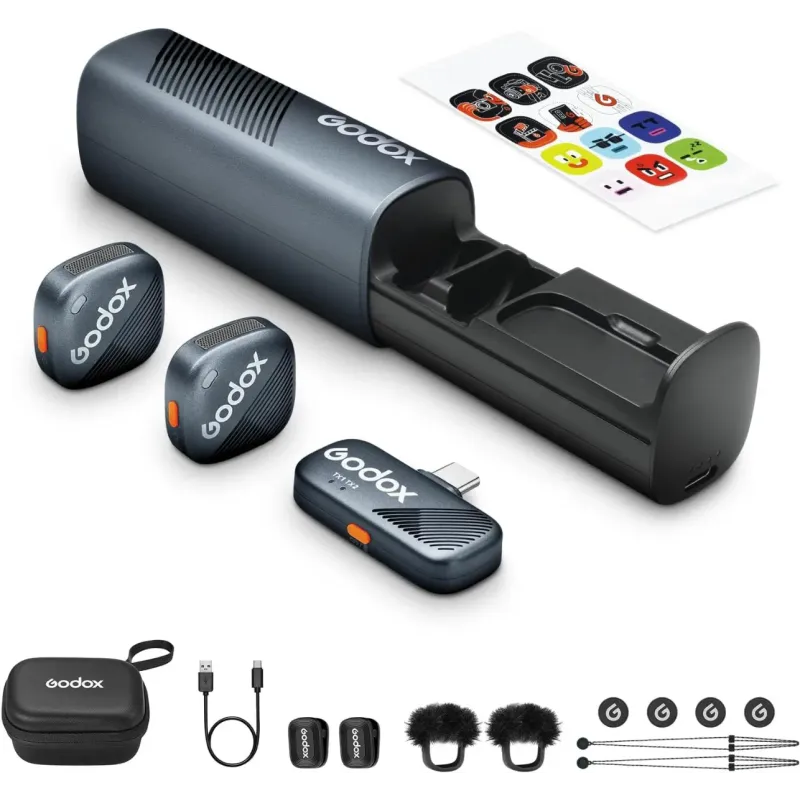 جودوكس طقم ميكروفون لاسلكي لشخصين 2.4 جيجاهرتز CUBE-SC-KIT2