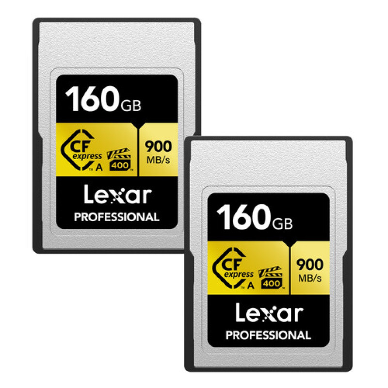 Lexar 160GB Professional CFexpress Type A Card GOLD Series 2-Pack