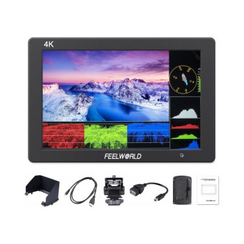 FEELWORLD T7 PLUS 7 Inch 3D LUT DSLR Camera Field Monitor with Waveform 4K HDMI Aluminum Housing