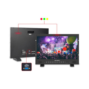 شاشة بث FEELWORLD P215 Pro مقاس 21.5 بوصة بدقة Full HD وسطوع مرتفع