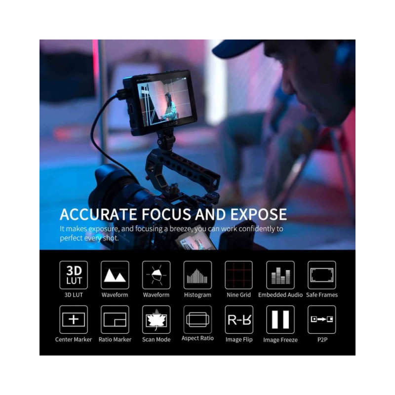 FEELWORLD F5 Pro X 5.5" High-Brightness HDMI Touchscreen Monitor