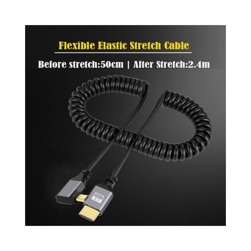 4K UHD HDMI TO MICRO HDMI RIGHT 2.4m Cable