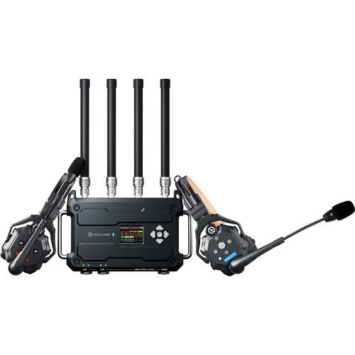 Hollyland Solidcom C1 Pro Roaming Hub 20S Full-Duplex Wireless Intercom System with 20 Single-Ear Headsets