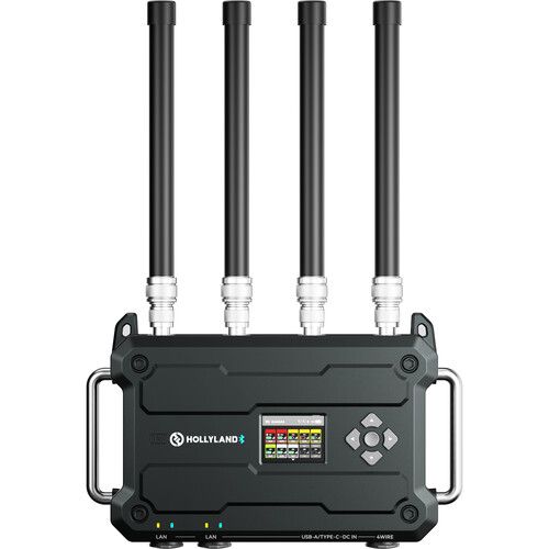 Hollyland Solidcom C1 Pro Roaming Hub 20S Full-Duplex Wireless Intercom System with 20 Single-Ear Headsets