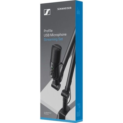 Sennheiser Profile USB Condenser Microphone Streaming Set with Boom Arm with USB-C Cable
