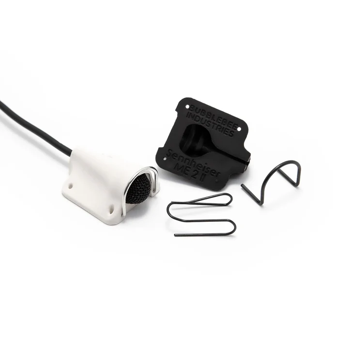 Bubblebee Mic Hiding Kit for Sennheiser ME 2-II, Black & White for Sennheiser ME 2