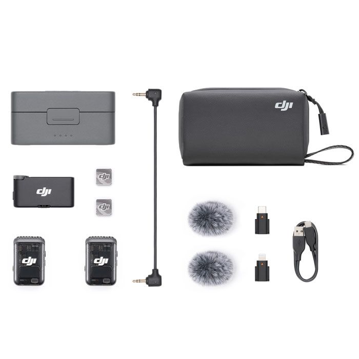 DJI Mic 2 Wireless Microphone Kit - (2 TX / 1 RX / Charging Case)