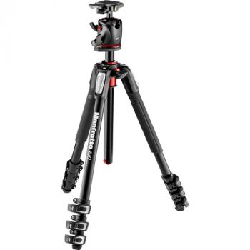 حامل ثلاثي القوائم من الألومنيوم من مانفروتو MK190XPRO4-BHQ2 مع رأس كروي XPRO ولوحة QR سعة 200 بيكسل