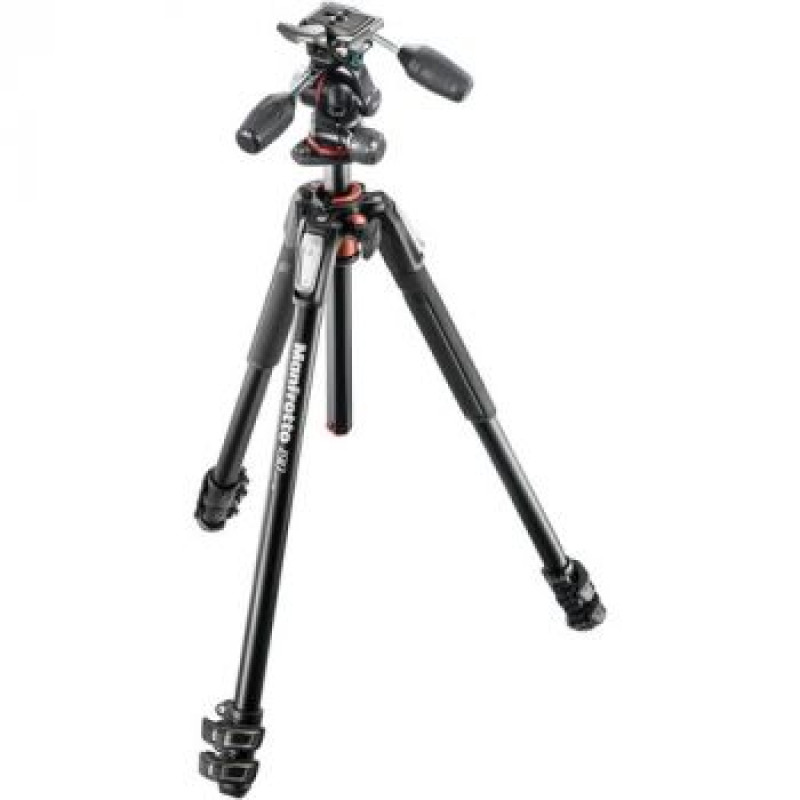 حامل ثلاثي القوائم من الألومنيوم من مانفروتو MK190XPRO3-3W مع رأس إمالة/تحريك ثلاثي الاتجاهات حامل ثلاثي القوائم من الألومنيوم من مانفروتو MK190XPRO3-3W مع رأس إمالة/تحريك ثلاثي الاتجاهات