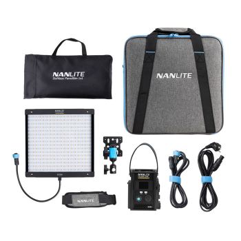 لوحة إضاءة LED ثنائية اللون من NANLITE PavoSlim 60B