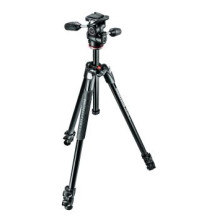 Manfrotto 290 Xtra Aluminium 3-Section Tripod with Head (MK290XTA3-3W)