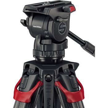 Sachtler Flowtech 75 MS Carbon Fiber Tripod System with Ace XL Mark II Fluid Head with a mid-level spreader and Bag