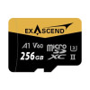 Exascend Catalyst MicroSD Card 256GB with Adapter, UHS-II / V60 / U3 / Class 10, Read:280 MB/s, Write:180 MB/s