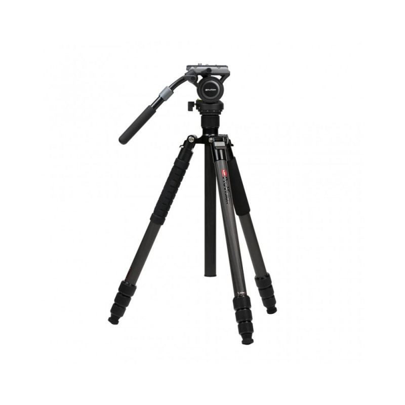 ProVision GOSTEADY 4-Sec Carbon Tripod with Video Head And Monopod