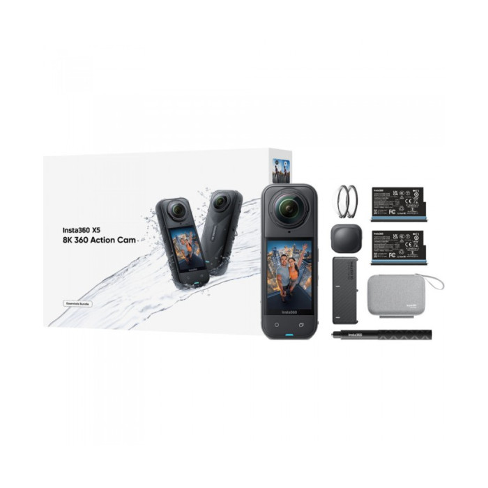 Insta360 X5 360 Action Camera Essentials Bundle