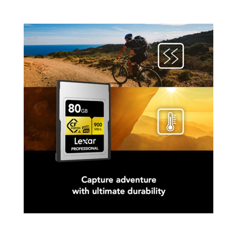 Lexar 80GB Professional CFexpress Type A Card GOLD Series