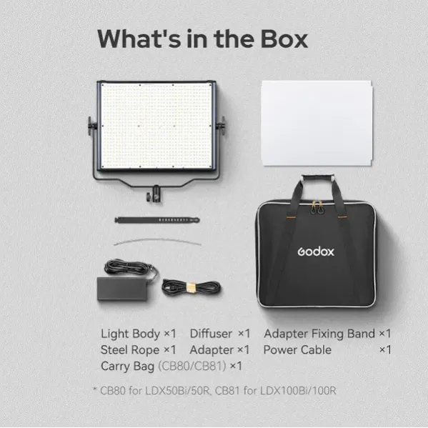 مصباح اضاءة LDX50R RGB LED من جودوكس LDX50R